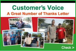 Customer's Voice A Great Number of Thanks Letter